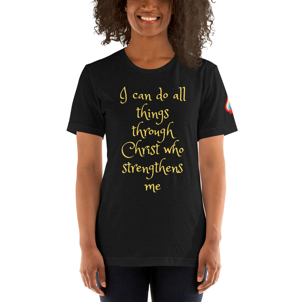 TOF "I CAN DO ALL THINGS" FRONT LOGO SIDE T SHIRT
