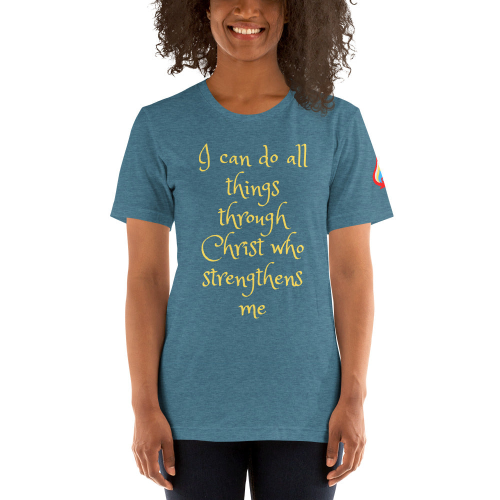 TOF "I CAN DO ALL THINGS" FRONT LOGO SIDE T SHIRT